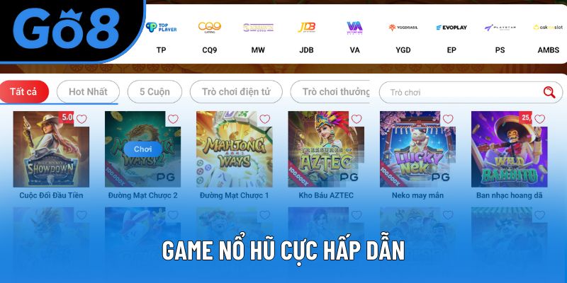 Game nổ hũ cực hấp dẫn